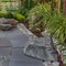 Decorative Outdoor Weather-Resistant Artistic Artificial Faux Stone Rock, Garden Patio Granite Grey Fiberglass Stone
